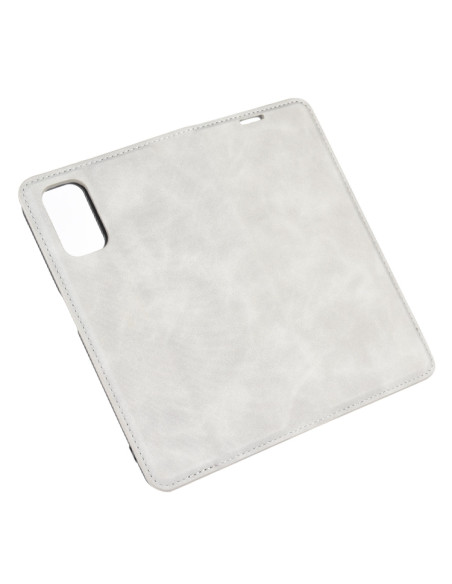 Cover OPPO A72 Pelle Magnetica Rosso Grigio | Melacompro