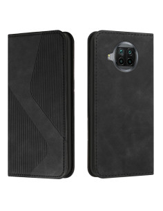 Cover Xiaomi Mi 10T Lite 5G Pelle Rosso Portafoglio Nero