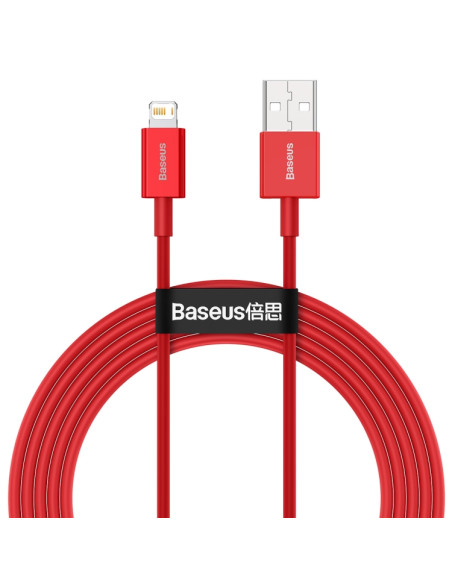 Cavo USB Lightning Baseus 2.4A 1m Rosso | Melacompro