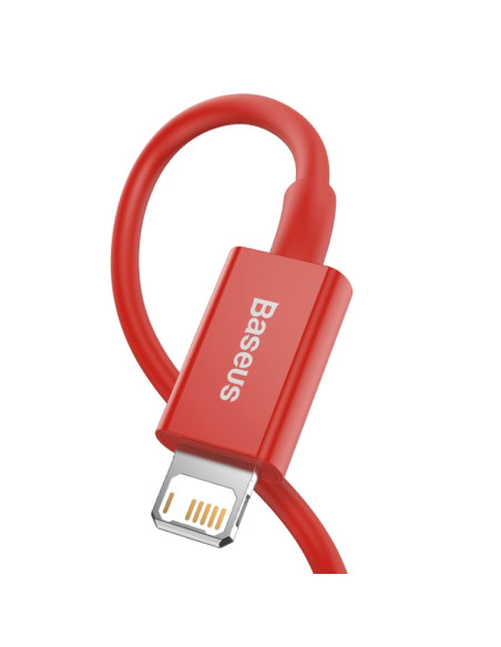 Cavo USB Lightning Baseus 2.4A 1m Rosso | Melacompro