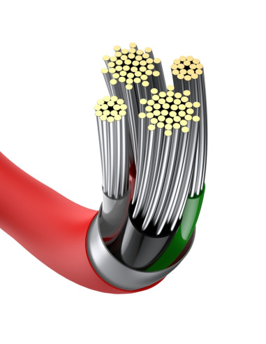 Cavo USB Lightning Baseus 2.4A 1m Rosso | Melacompro