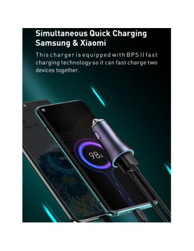 Caricabatterie Auto Baseus USB Type-C | Melacompro