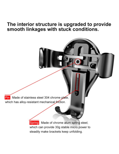 Supporto Auto Universale 360° Baseus Nero | Melacompro