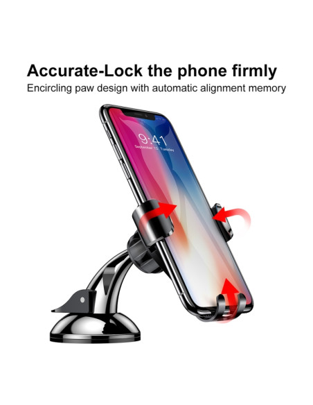 Supporto Auto Universale 360° Baseus Nero | Melacompro