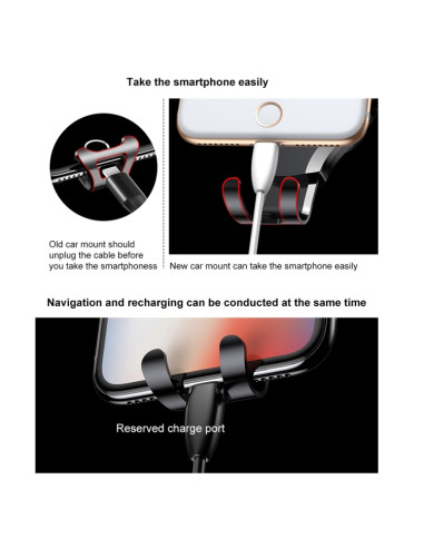 Supporto Auto Universale 360° Baseus Nero | Melacompro