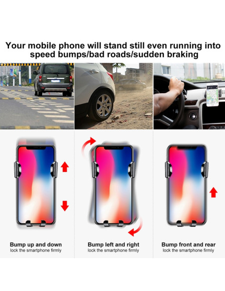 Supporto Auto Universale 360° Baseus Nero | Melacompro