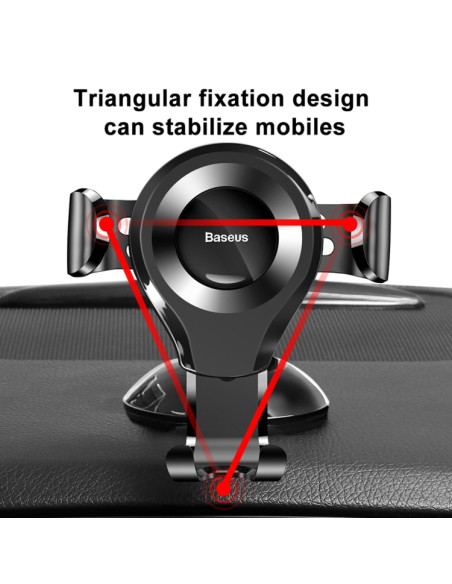 Supporto Auto Universale 360° Baseus Nero | Melacompro