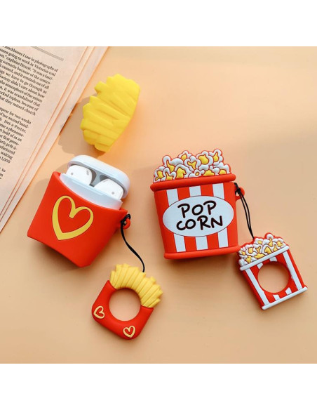 Cover AirPods 1/2 Silicone Popcorn Chips | Melacompro