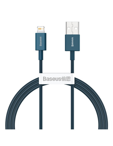 Cavo USB Lightning Baseus 2.4A 1m Rosso Blu | Melacompro