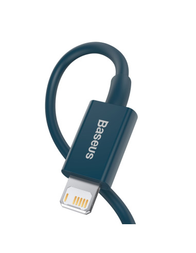 Cavo USB Lightning Baseus 2.4A 1m Rosso Blu | Melacompro