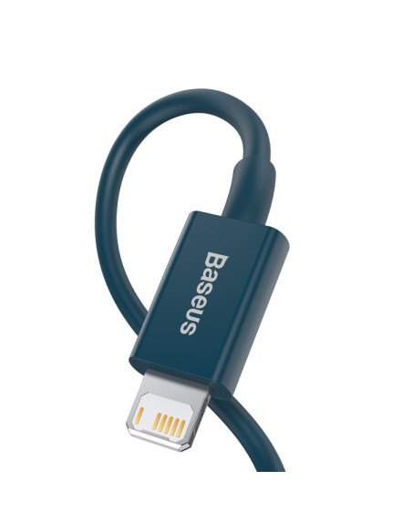 Cavo USB Lightning Baseus 2.4A 1m Rosso Blu | Melacompro