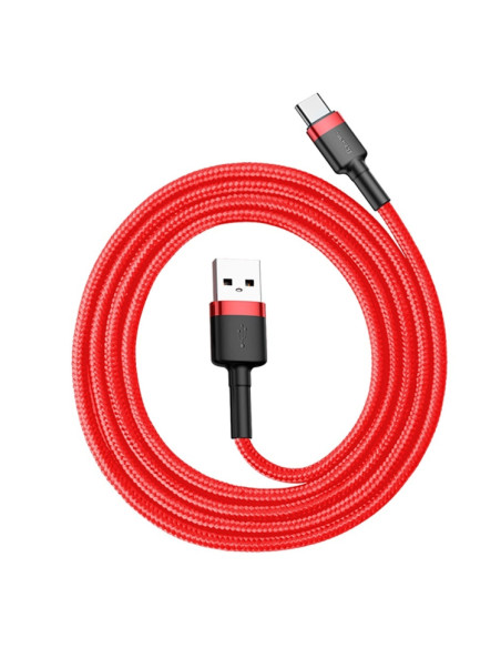 Cavo USB-C Baseus 1M 3A Grigio Rosso | Melacompro