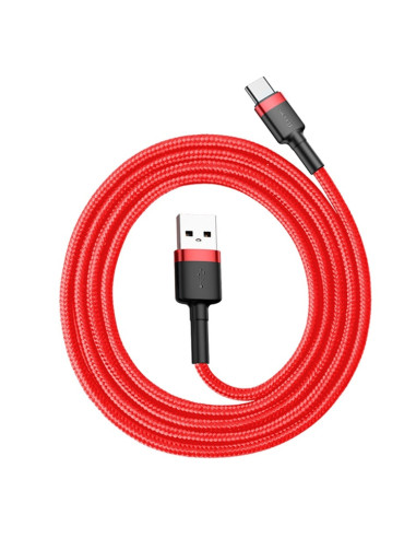 Cavo USB-C Baseus 1M 3A Grigio Rosso | Melacompro