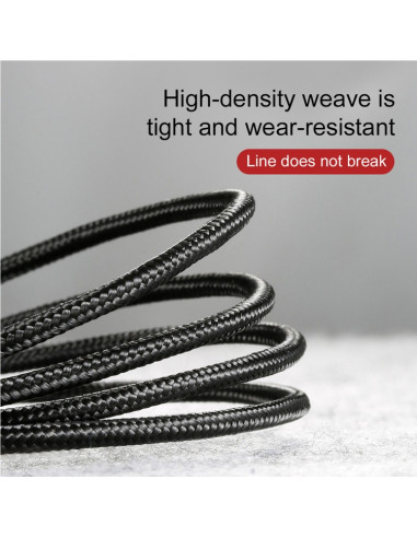 Cavo USB-C Baseus 1M 3A Grigio Rosso | Melacompro