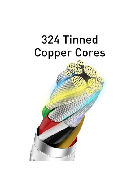 Cavo USB-C Baseus 100W 1m Bianco | Melacompro