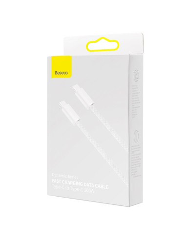 Cavo USB-C Baseus 100W 1m Bianco | Melacompro