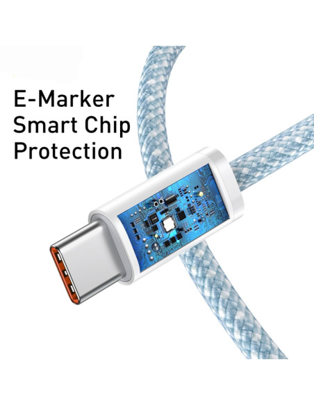 Cavo USB-C Baseus 100W 1m Bianco | Melacompro