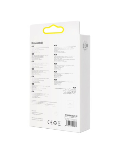 Cavo USB-C Baseus 100W 1m Bianco | Melacompro