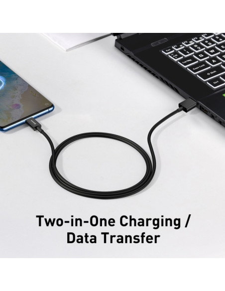 Cavo USB-C Baseus 100W 1m Bianco Nero | Melacompro