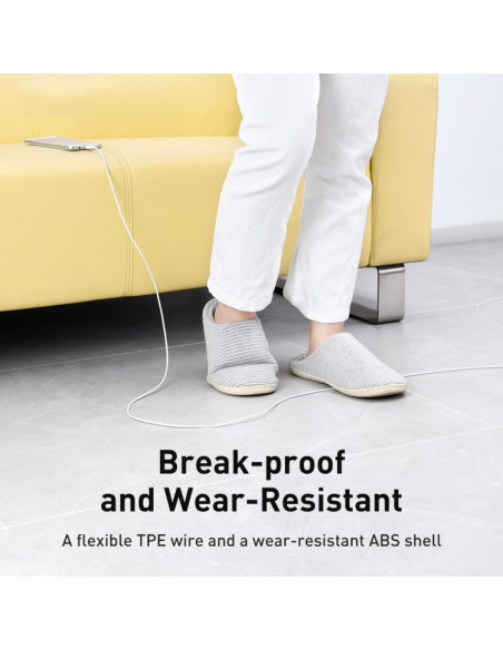 Cavo USB-C Baseus 100W 1m Bianco Nero | Melacompro