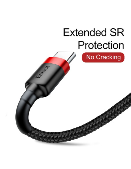 Cavo USB-C Baseus 1M 3A Grigio Nero | Melacompro