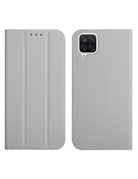 Cover Galaxy A22 4G Pelle Grigia Grigio | Melacompro