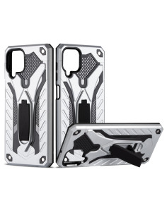 Cover Galaxy A12 5G TPU + PC Antiurto Oro Argento