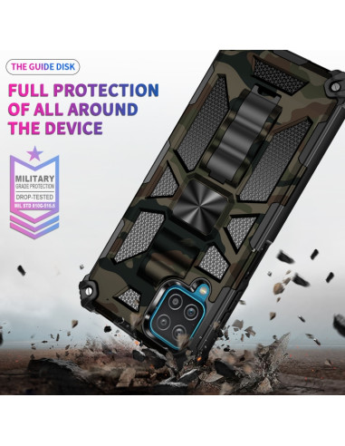 Cover Galaxy A12 Antiurto Mimetico Army Verde | Melacompro