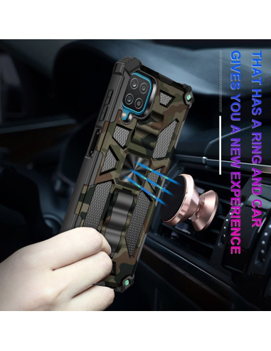 Cover Galaxy A12 Antiurto Mimetico Army Verde | Melacompro