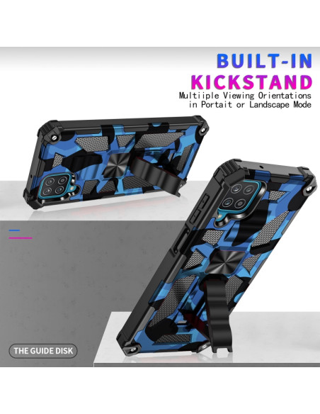 Cover Galaxy A12 Mimetico Blu Scuro Dark Blu | Melacompro