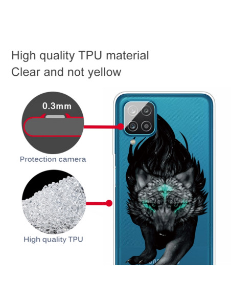 Cover Galaxy A12 TPU Antiurto Lupo Mutante | Melacompro