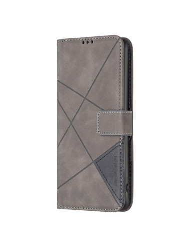 Cover Moto G56 5G Pelle PU Grigia | Melacompro