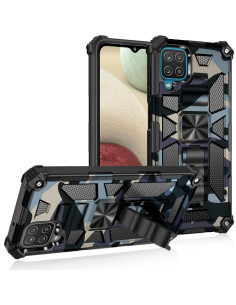 Cover Galaxy A22 4G TPU + PC Mimetico Blu Blu Navy Blu Navy Blu