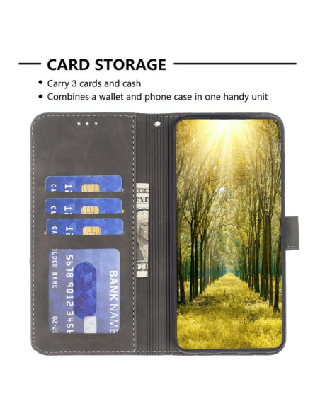 Cover Moto G56 5G Pelle PU Grigia | Melacompro