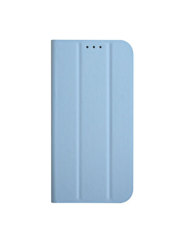 Cover Galaxy A22 4G Pelle Grigia Sky Blu | Melacompro