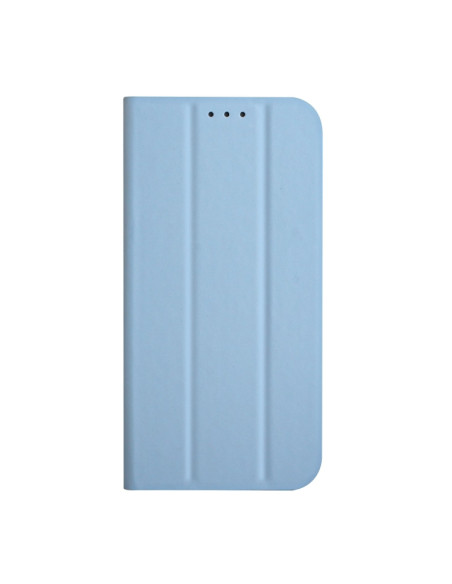 Cover Galaxy A22 4G Pelle Grigia Sky Blu | Melacompro