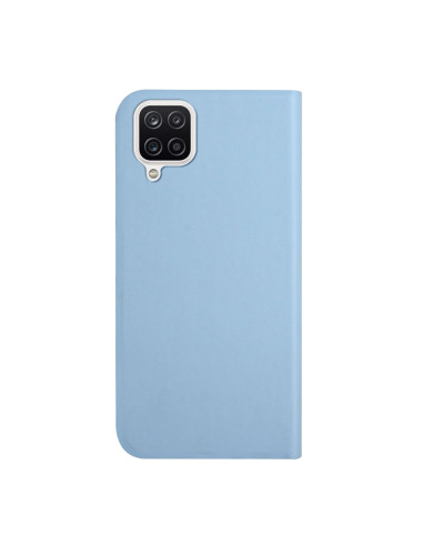 Cover Galaxy A22 4G Pelle Grigia Sky Blu | Melacompro