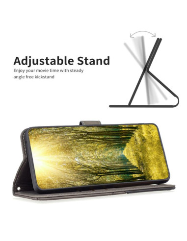 Cover Moto G56 5G Pelle PU Grigia | Melacompro