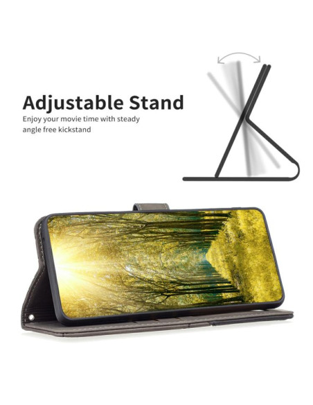 Cover Moto G56 5G Pelle PU Grigia | Melacompro