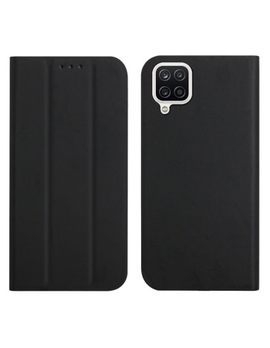 Cover Galaxy A22 4G Pelle Grigia Nero | Melacompro
