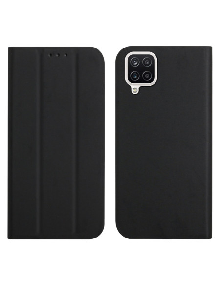 Cover Galaxy A22 4G Pelle Grigia Nero | Melacompro