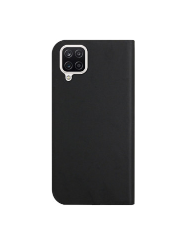 Cover Galaxy A22 4G Pelle Grigia Nero | Melacompro