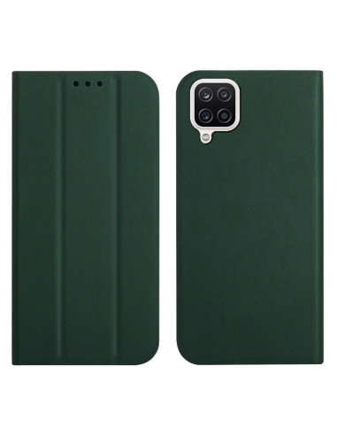 Cover Galaxy A22 4G Pelle Grigia Deep Verde | Melacompro