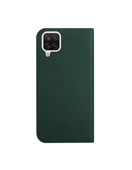 Cover Galaxy A22 4G Pelle Grigia Deep Verde | Melacompro