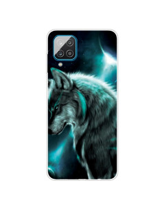 Cover Galaxy A12 TPU Lupo Chiaro Luna | Melacompro 2