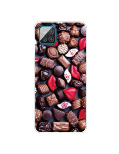 Cover Galaxy A12 TPU Trasparente Antiurto Cioccolato Amore