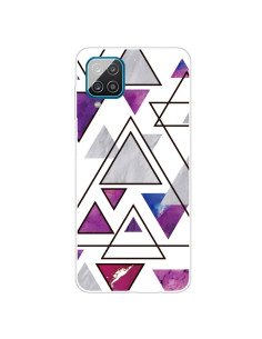 Cover Galaxy A12 Marmo Triangolare TPU | Melacompro 2