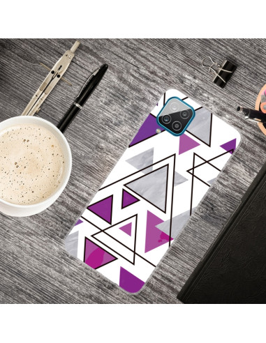Cover Galaxy A12 TPU Marmo Triangolare | Melacompro