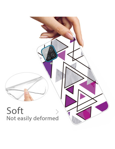 Cover Galaxy A12 TPU Marmo Triangolare | Melacompro