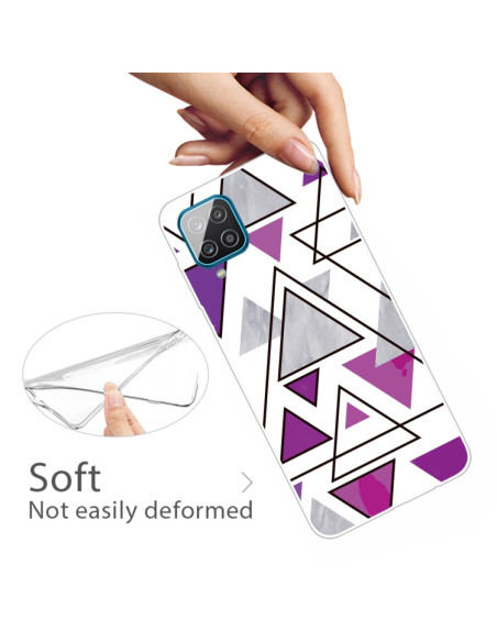 Cover Galaxy A12 TPU Marmo Triangolare | Melacompro